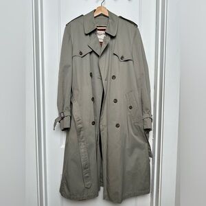 Grey trench coat